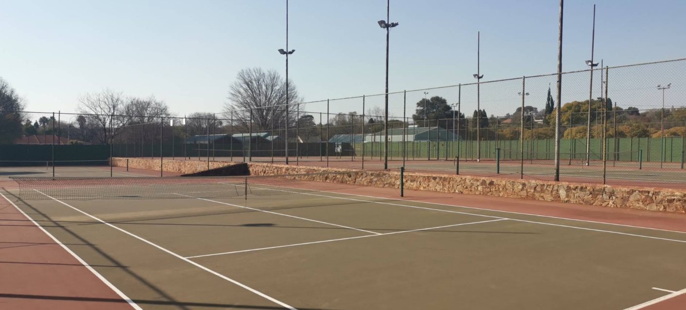 The courts at Lyttelton Tennis Club